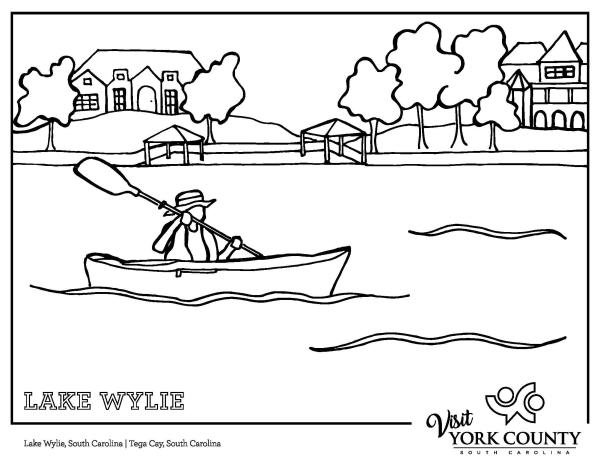 Color york county with these free printable coloring sheets