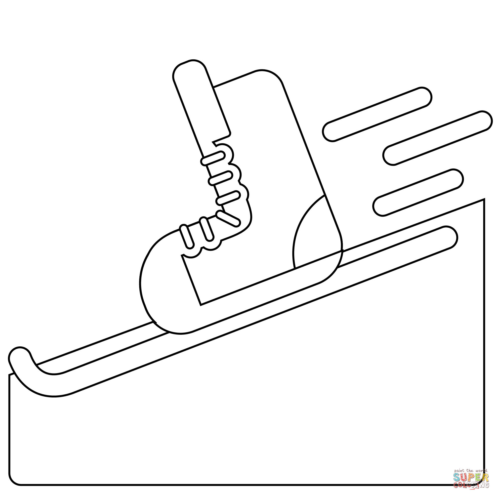 Ski and ski boot emoji coloring page free printable coloring pages