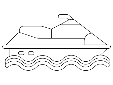 Jet ski coloring page free printable coloring pages