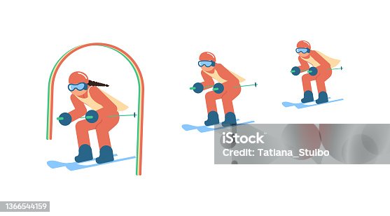 Ski instructor stock illustrations royalty