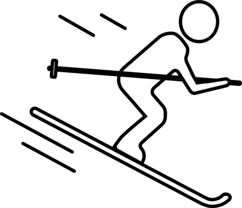 Skier coloring page free printable coloring pages