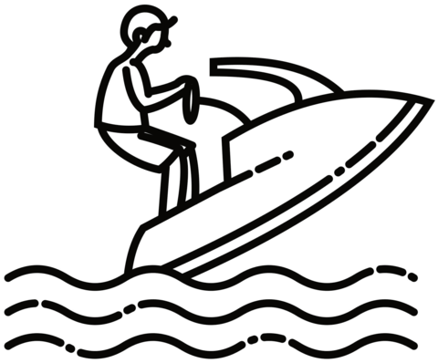 Jet ski coloring page free printable coloring pages