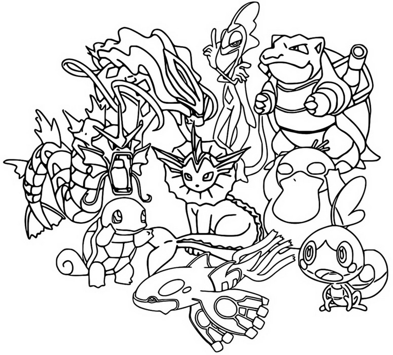 Coloring pages popular pokãmon