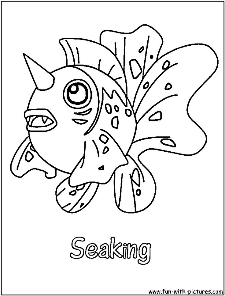 Seaking coloring page coloring pages pokemon coloring pages pokemon drawings