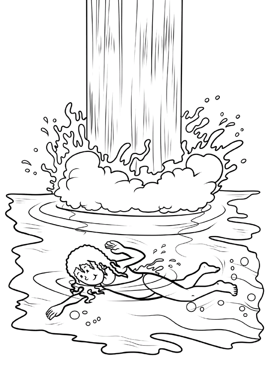 Waterfalls coloring pages printable for free download