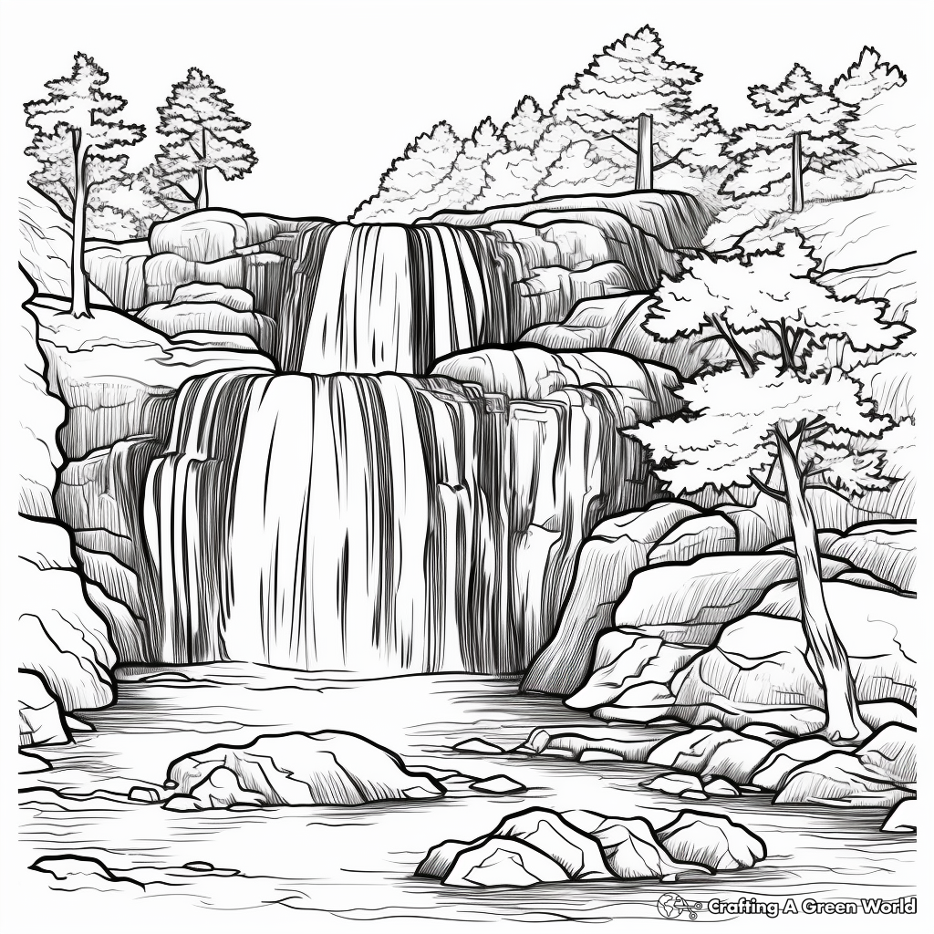 Nature coloring pages for adults