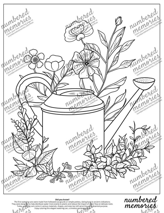 Free monthly coloring sheets exclusive printable designs numbered memories