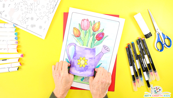 Cute d spring coloring pages and crafts