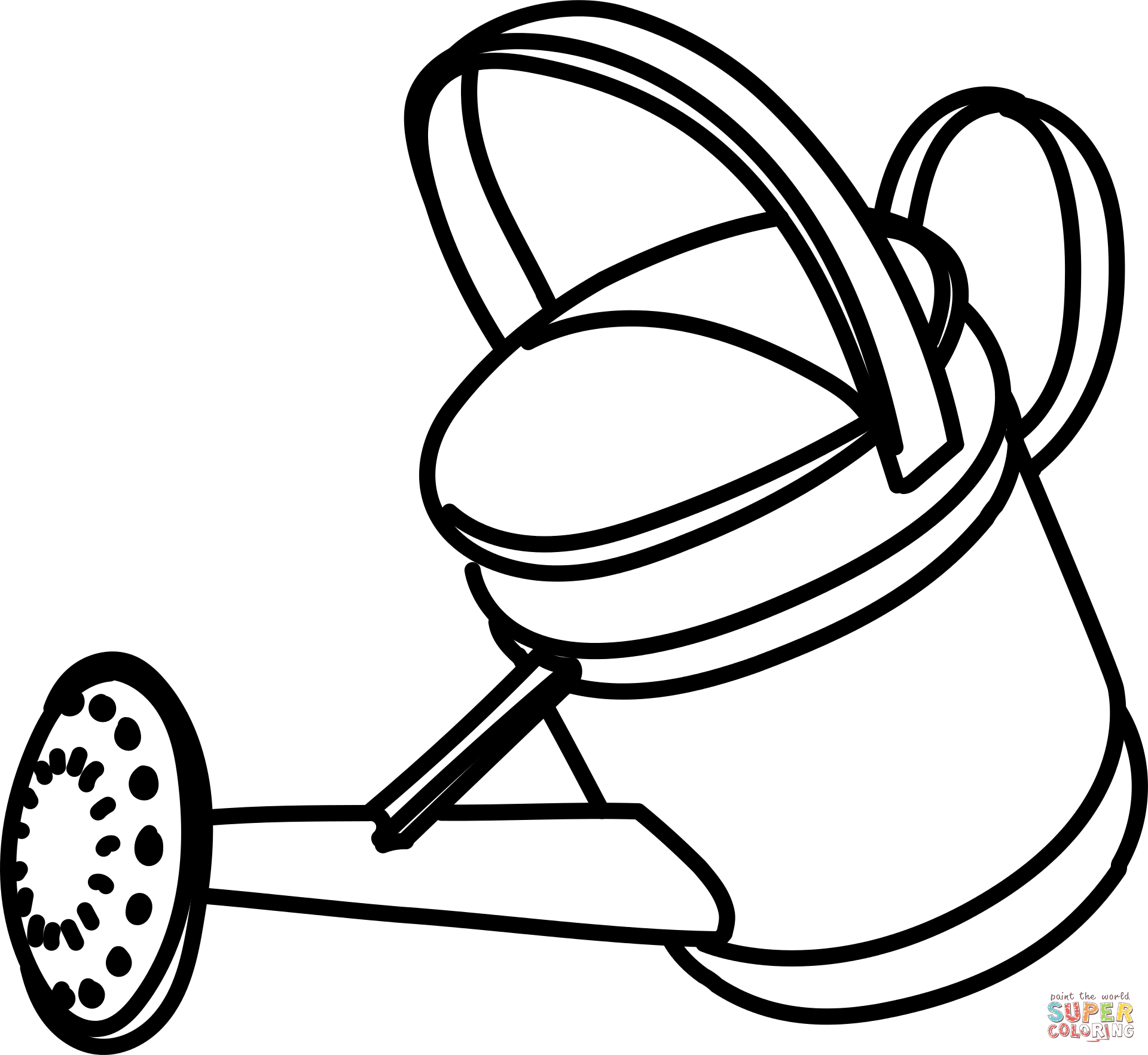 Plant watering can coloring page free printable coloring pages
