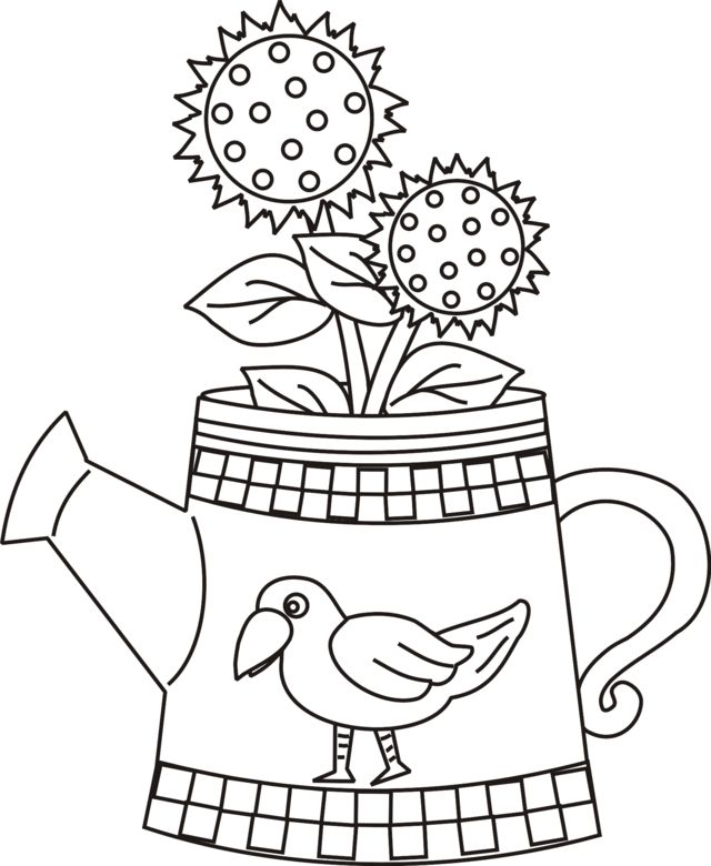 Crow coloring pages