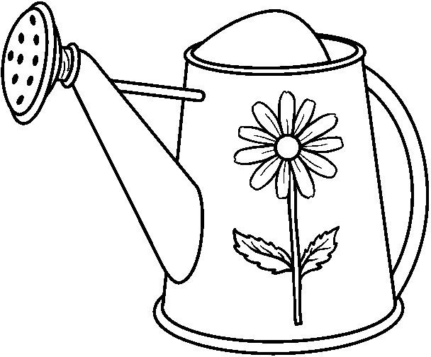 Watering can coloring coloring pages pattern coloring pages watering can