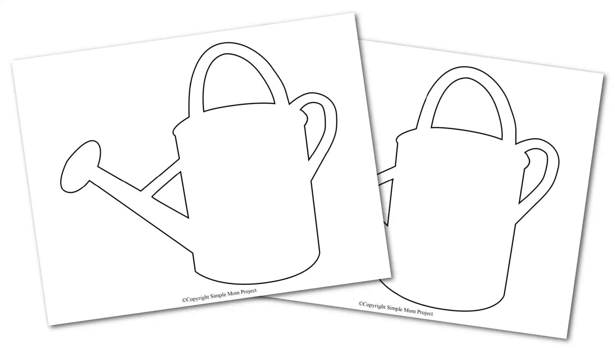 Free printable watering pail template â simple mom project