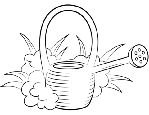 Watering cane coloring page free printable coloring pages