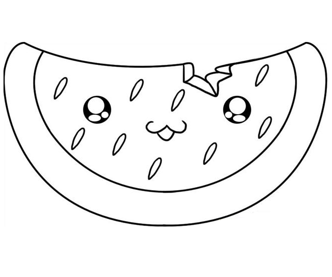 Watermelon coloring pages printable for free download