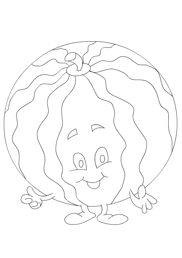 Watermelon coloring page preschool printable coloring pages