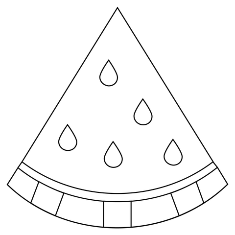 Watermelon coloring page free printable coloring pages