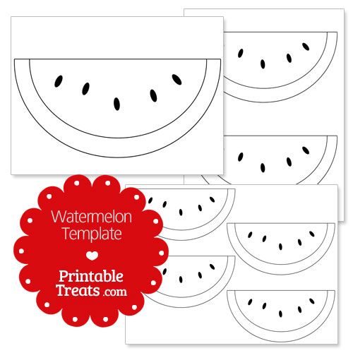 Free printable watermelon template printable