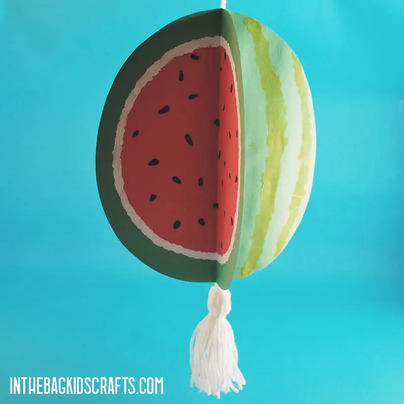 Awesome paper watermelon craft â in the bag kids crafts