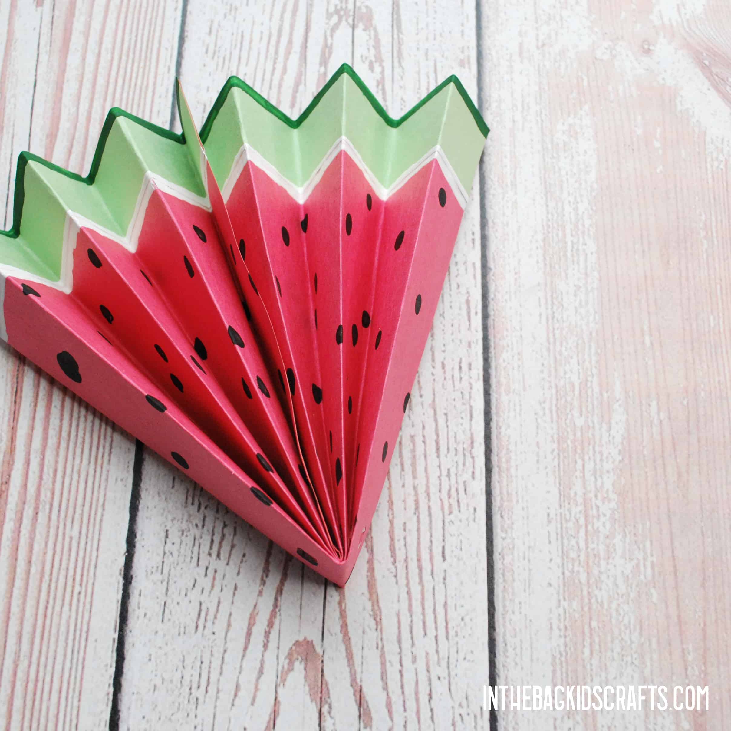 Easy watermelon paper crafts â in the bag kids crafts