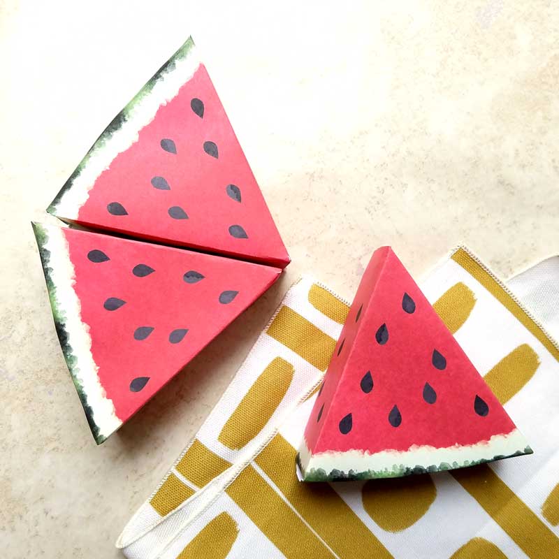 Paper craft templates for play fruit watermelon moms and crafters