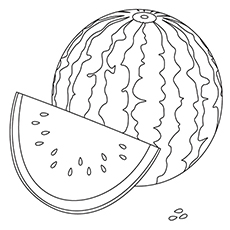 Top watermelon coloring pages your toddler will love