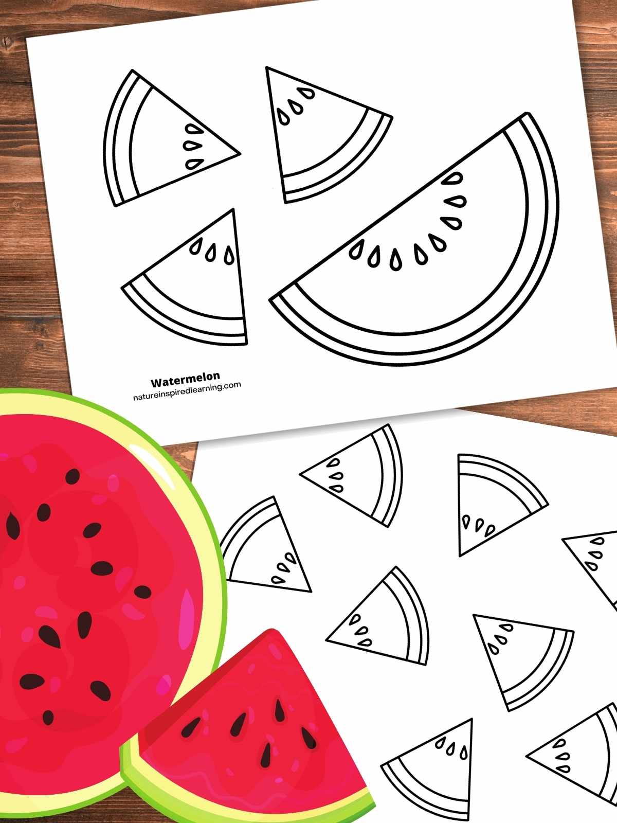 Watermelon coloring pages