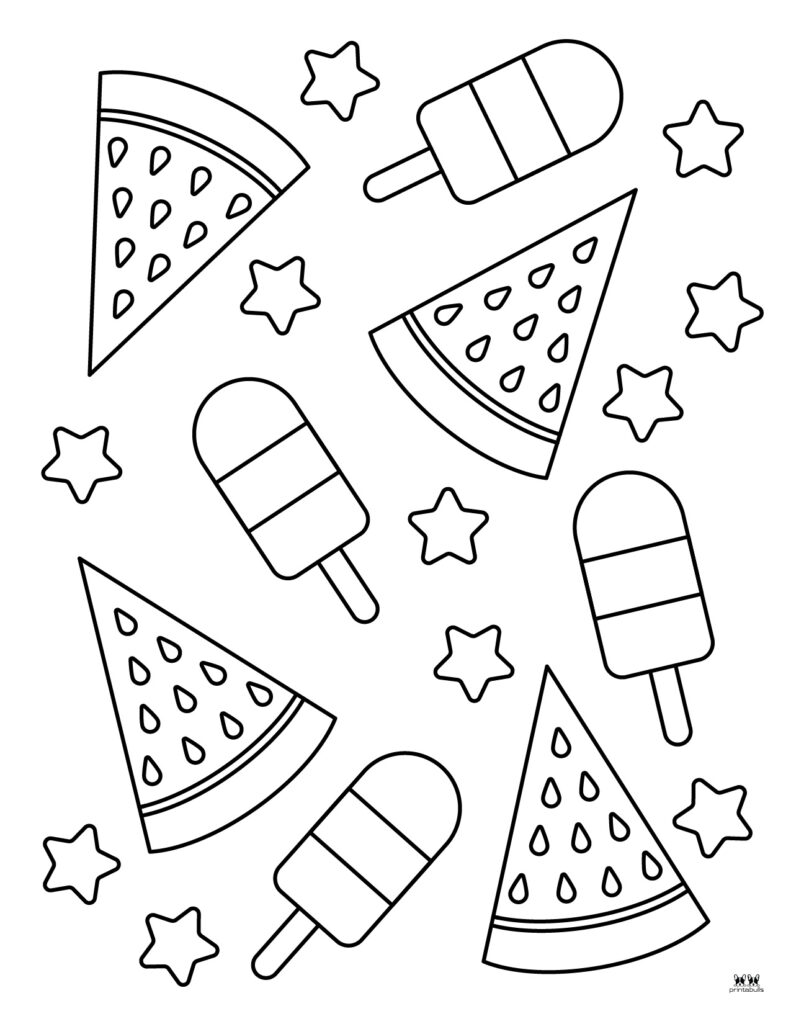 Watermelon coloring pages