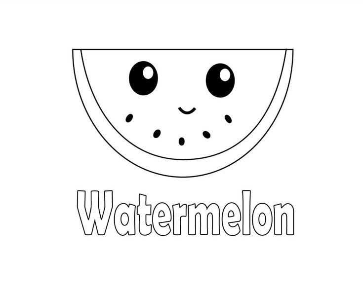 Cute watermelon coloring pages cute coloring pages coloring pages coloring pages inspirational