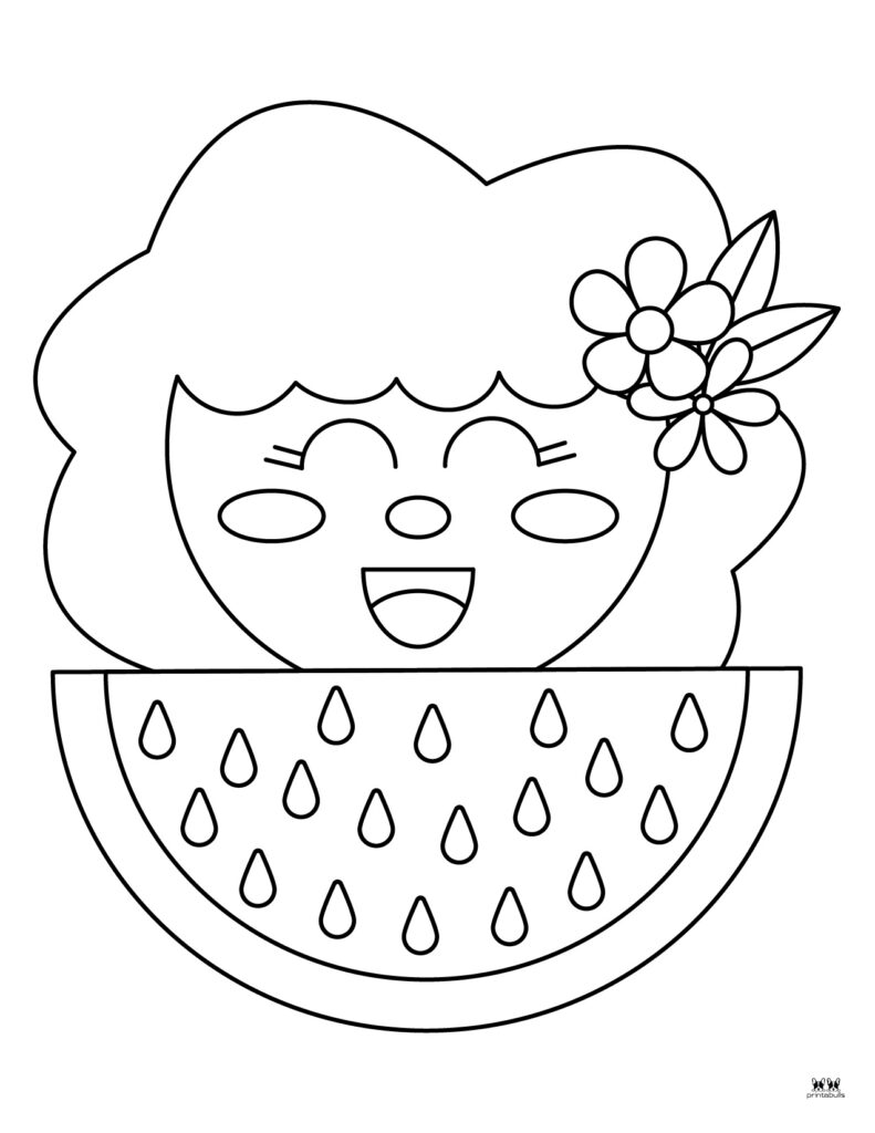 Watermelon coloring pages