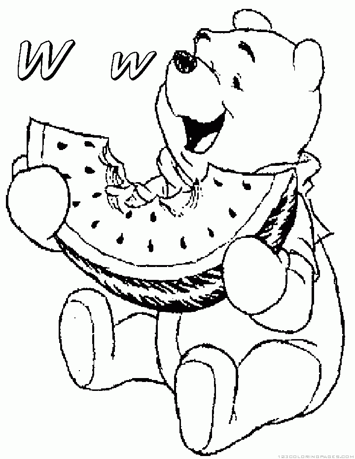 Watermelon coloring pages