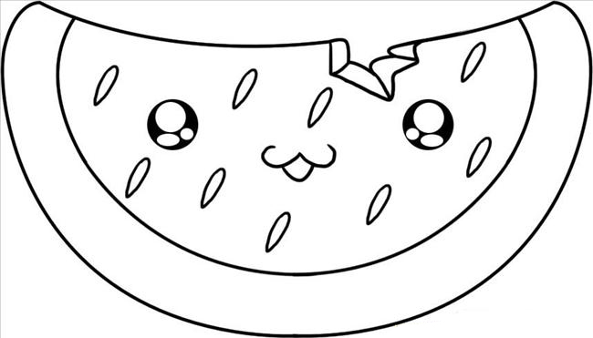 Watermelon coloring pages