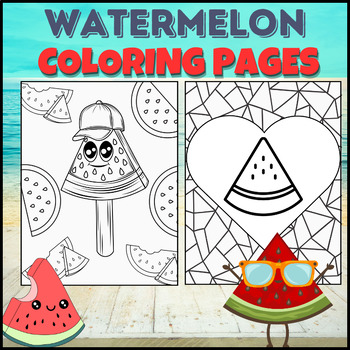 Watermelon coloring pages