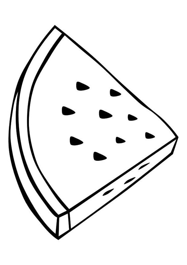 Triangle slice watermelon coloring pages for kids great coloring coloring pages for kids fruit coloring pages coloring pages