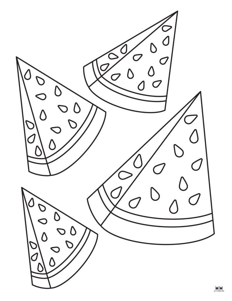 Watermelon coloring pages