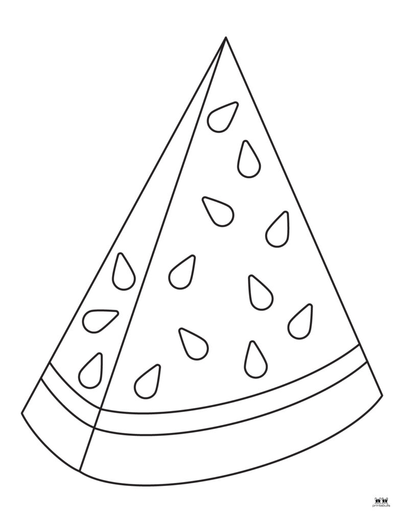 Watermelon coloring pages