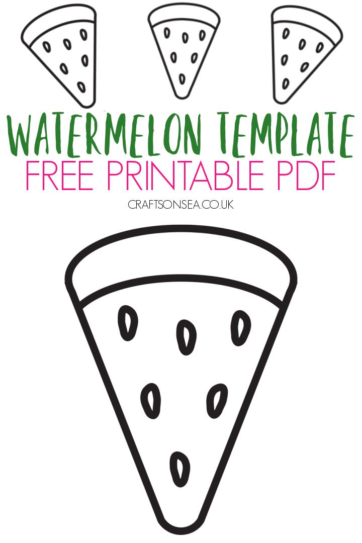 Free watermelon template printable pdf