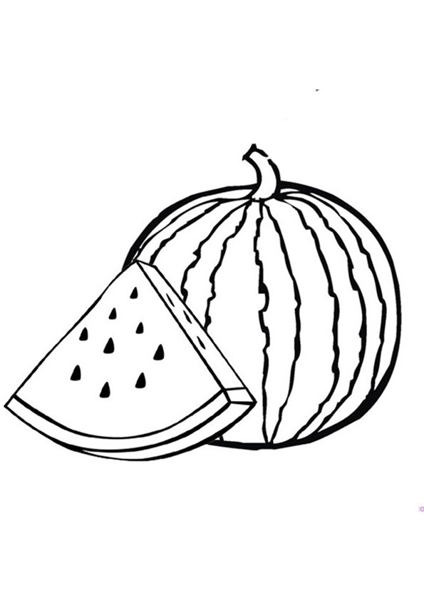 Coloring pages watermelon coloring pages for toddlers