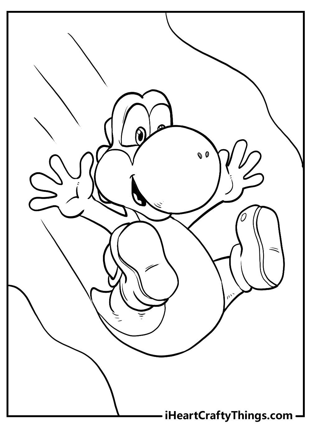 Printable yoshi coloring pages updated