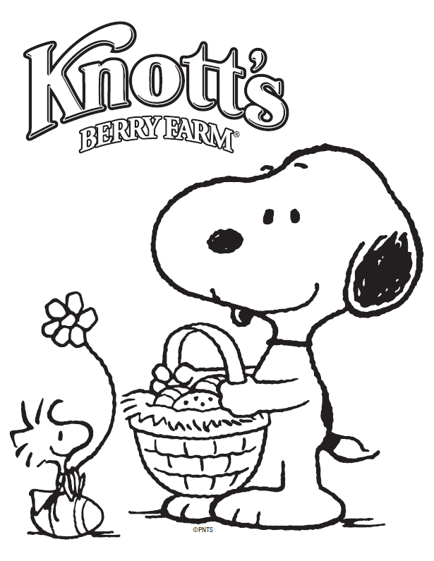 Knotts springtime coloring pages