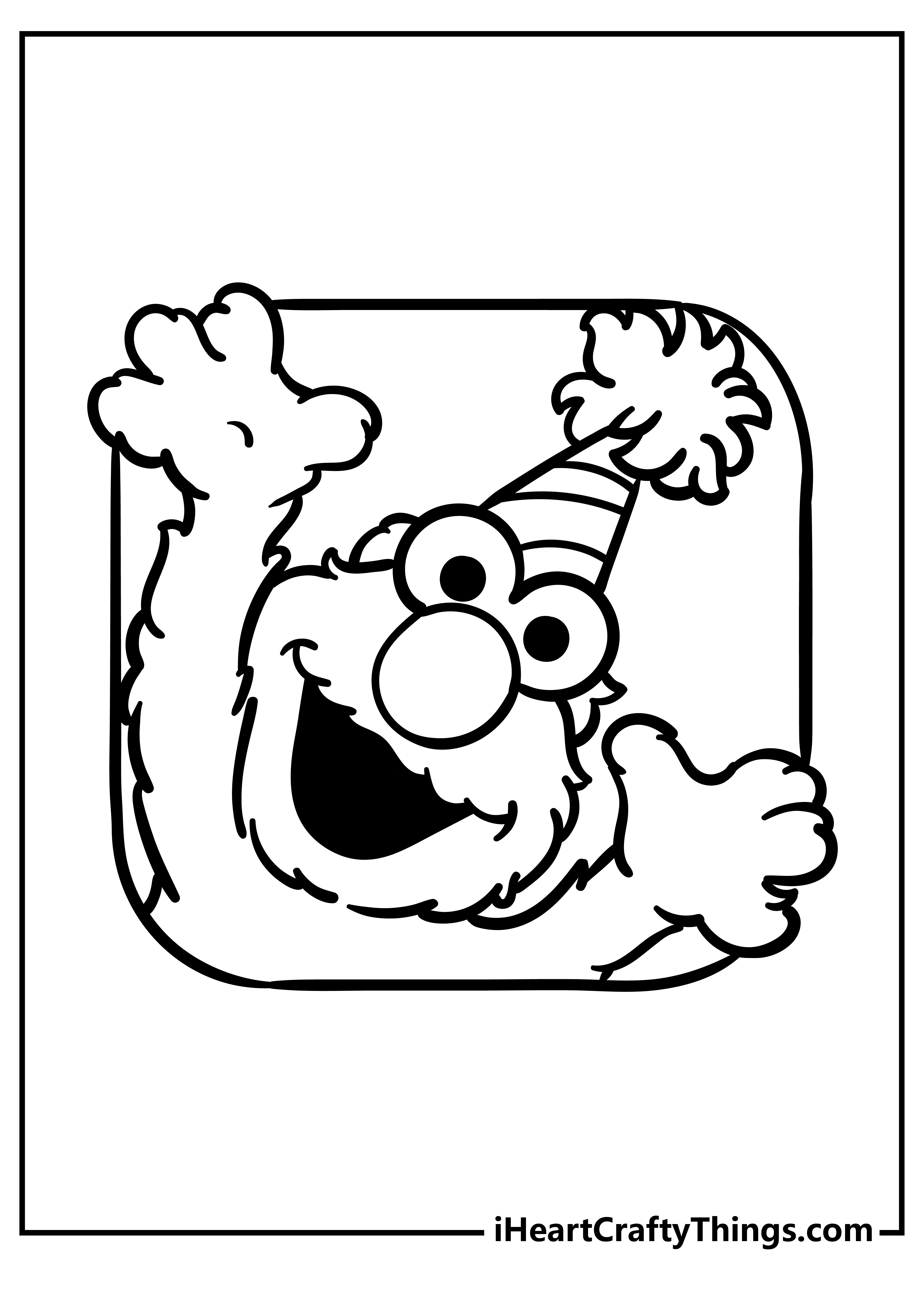 Elmo coloring pages free printables