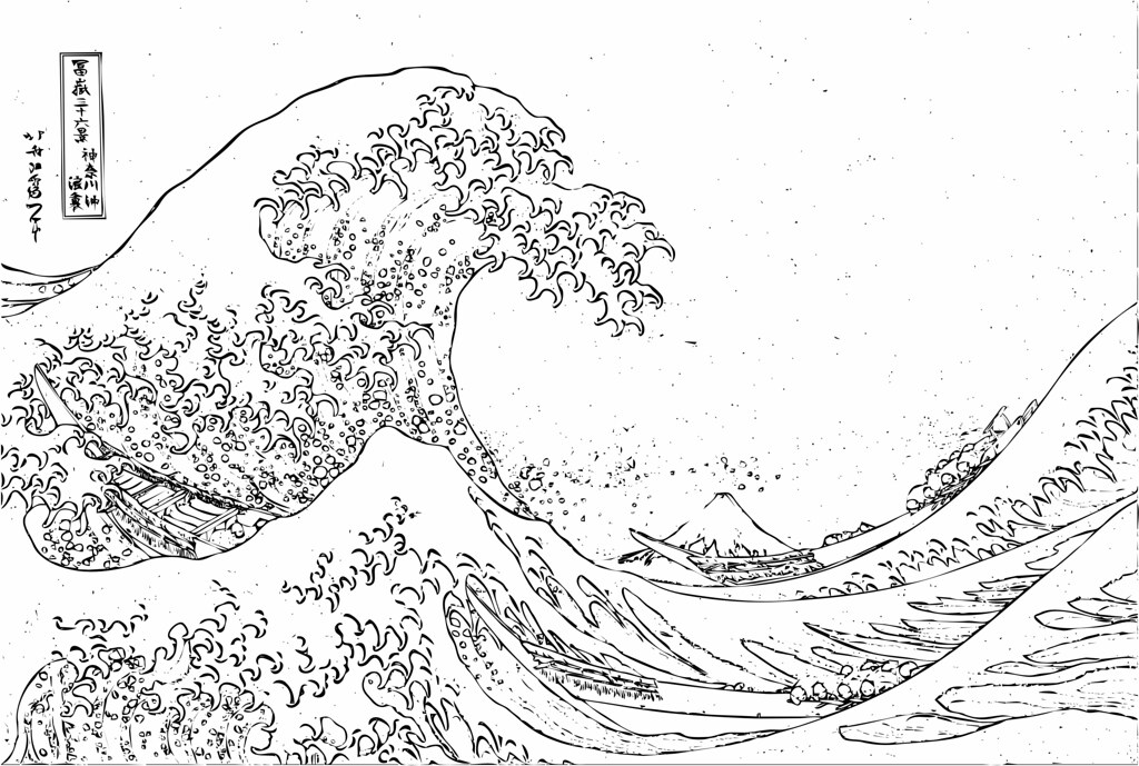 Hokusai waves