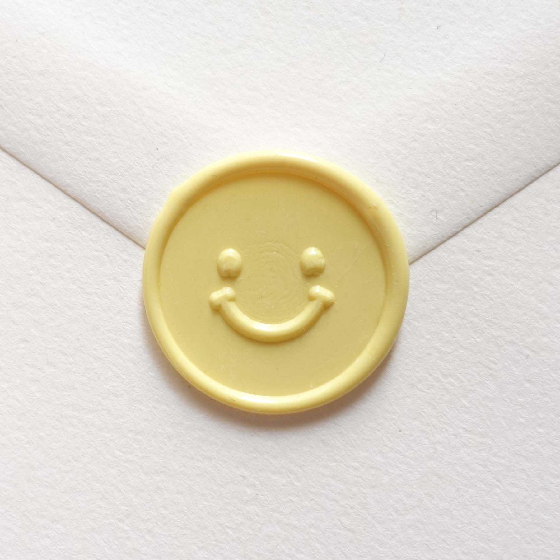 Smiley face mini wax seal stamp wax seal kit or stamp head