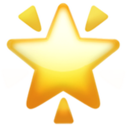 Glowing star emoji uff