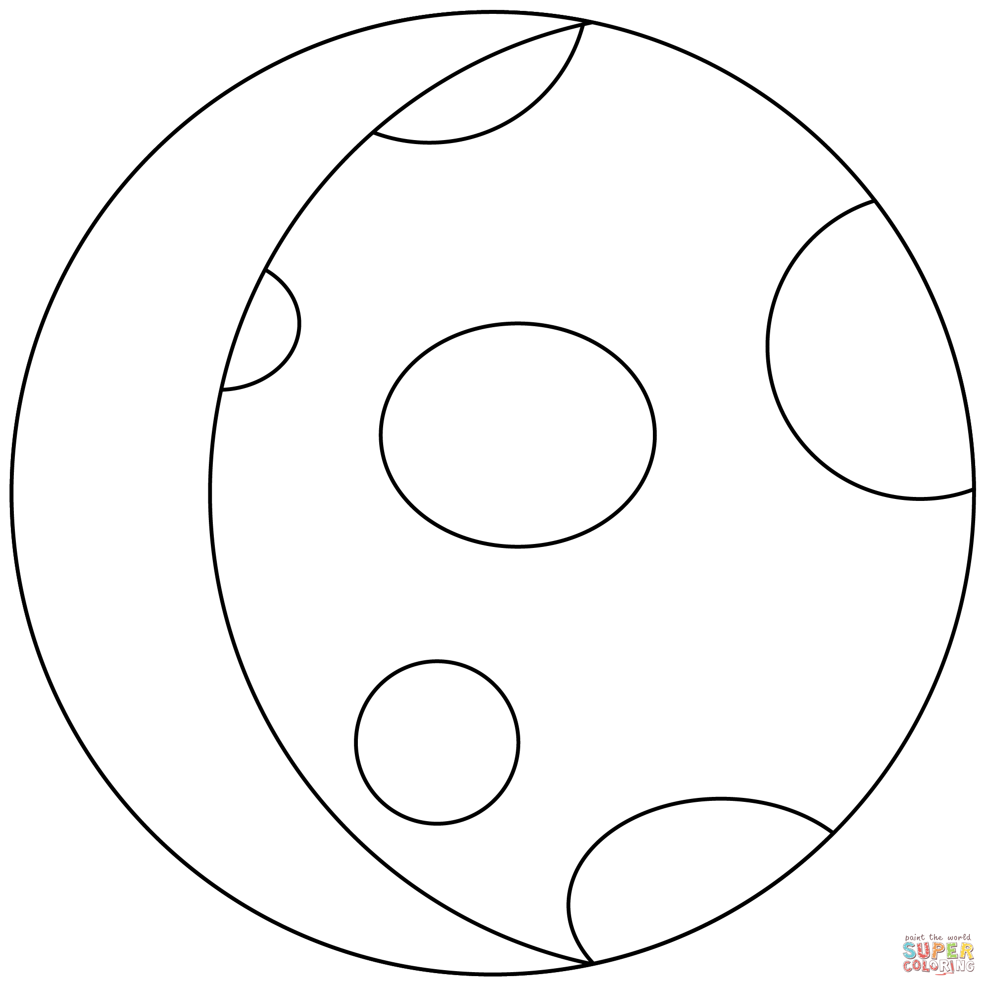 Waxing gibbous moon emoji coloring page free printable coloring pages