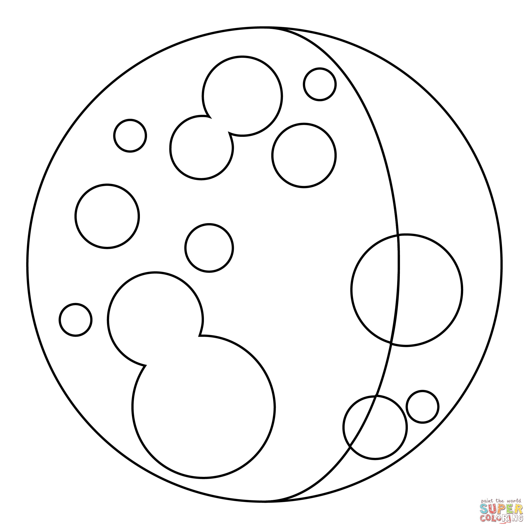 Waxing crescent moon coloring page free printable coloring pages