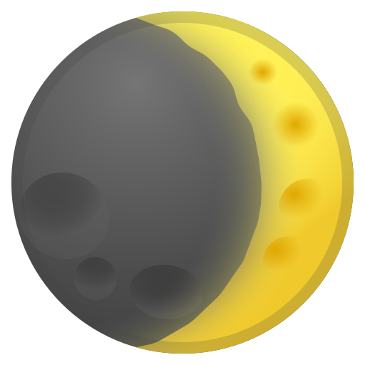 Ð waxing crescent moon emoji