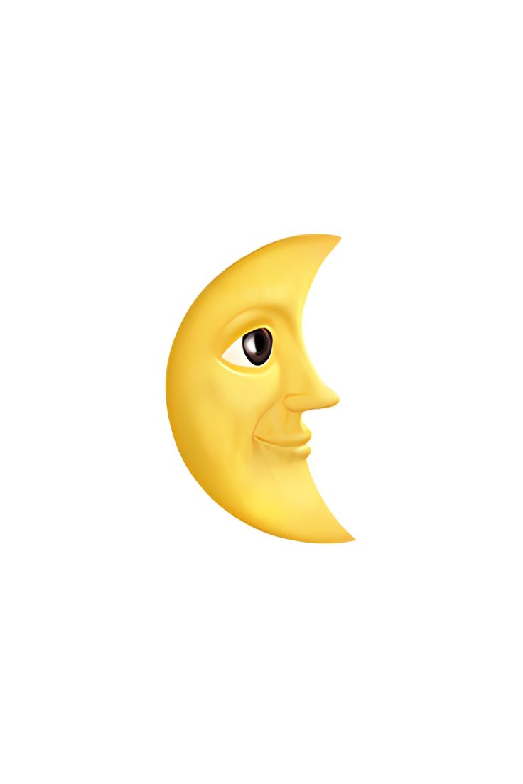 Ð whimsical last quarter moon face emoji