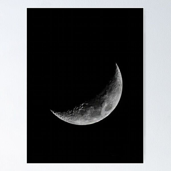 Waxing crescent moon posters for sale