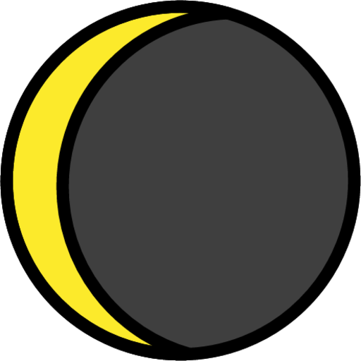 Waning crescent moon emoji