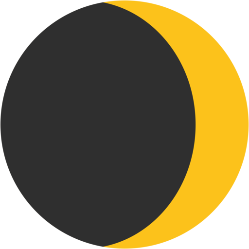 Ð waxing crescent moon emoji